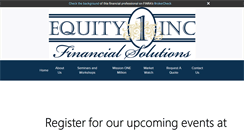 Desktop Screenshot of equity1inc.com